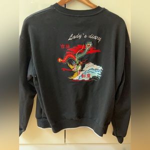 Embroidery “lucky” sweatshirt